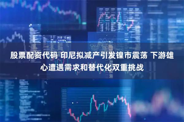 股票配资代码 印尼拟减产引发镍市震荡 下游雄心遭遇需求和替代化双重挑战